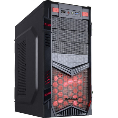 Caixa Halfmman Gaming Atx - Content - Black/Red