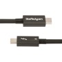 StarTech.com TBLT4MM1M cabo Thunderbolt 1 m 40 Gbit s Preto