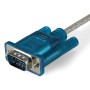 StarTech.com ICUSB232SM3 adaptador para cabos DB-9 USB 2.0 A Azul, Transparente