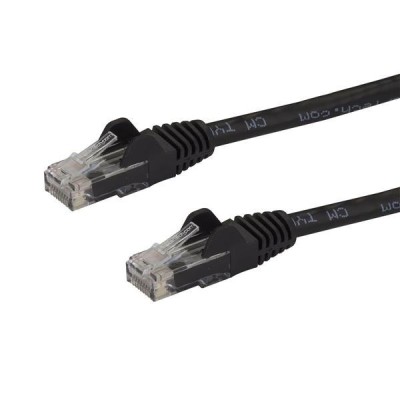 StarTech.com Cabo de ligação Cat6 com conectores RJ45 snagless - 3 m, preto