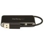 StarTech.com Concentrador USB 2.0 portátil de 4 portas com cabo integrado