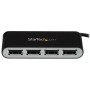 StarTech.com Concentrador USB 2.0 portátil de 4 portas com cabo integrado