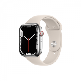 Apple Watch Series 7 41mm LTE Silver / Starlight Sport Band
