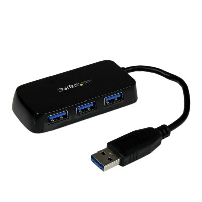 StarTech.com ST4300MINU3B hub de interface USB 3.2 Gen 1 (3.1 Gen 1) Type-A 5000 Mbit s Preto