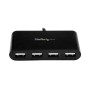 StarTech.com ST4200MINIC hub de interface USB 2.0 Type-C 480 Mbit s Preto