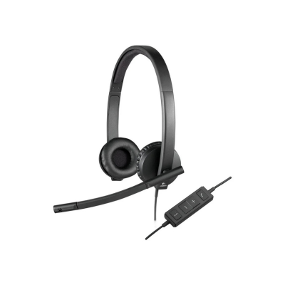 Auscultadores Logitech H570E com Microfone Usb Preto