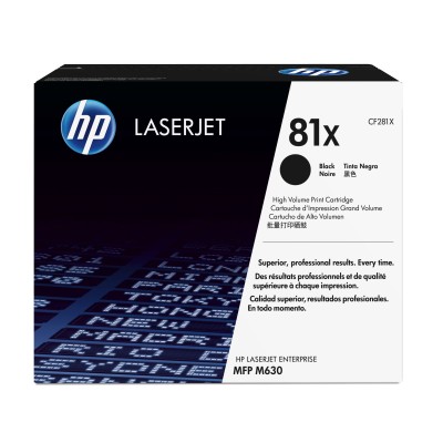HP Toner LaserJet Original 81X Preto de elevado rendimento