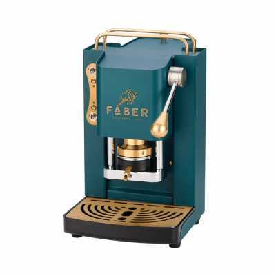 Máquina de café Mini Deluxe verde Britanico - dourado