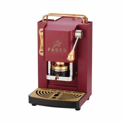 Máquina de café Mini Deluxe vermelho cereja - dourado