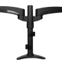 StarTech.com ARMDUAL montagem e suporte para monitores 61 cm (24") Secretária Preto