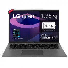 Portátil LG Gram 17Z90Q 17" WQXGA Ips Intel Core i5-1240p G12 16Gb 256Gb Ultra-slim Win11 Home - Teclado PT