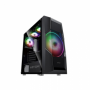 Caixa Gaming ABYSM Danube Hron Vidro Temperado Argb 1x Usb3.0 1x Usb2.0 - Preto