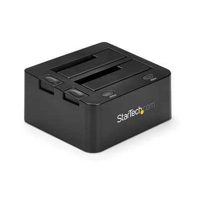 StarTech.com Estação de encaixe de disco rígido dupla USB 3.0 com UASP para SSD HDD de 2,5 3,5 pol. – SATA 6 Gbps