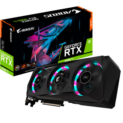 Placa GrÃ¡fica Gigabyte Aorus Geforce RTX 3060 Ti Elite 8Gb