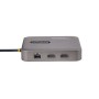 StarTech.com 102B-USBC-MULTIPORT base & duplicador de portas Com fios USB 3.2 Gen 2 (3.1 Gen 2) Type-C Cinzento