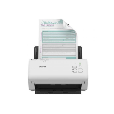 Scanner Documental Brother ADS-4300N com Alimentador de Documentos ADF Duplex Branco