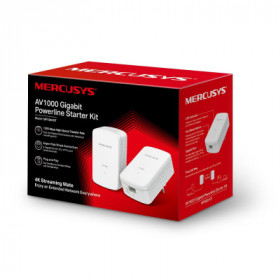 Powerline MERCUSYS 1000Mbps para Pc's IPTV's Consolas