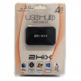 Hub Usb 4*Portas Usb 3.0 C/Alimentação - 2Hix - Preto