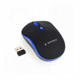 Rato Gembird Wireless Rubble 1600Dpi Pret/Azul