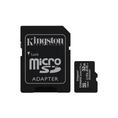 Micro SD Kingston CANVAS Select Plus 32Gb MicroSD HC com Adaptador Class 10 100MBs