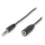 Lindy 3.5mm 2.5mm Stereo Cable cabo de áudio 0,02 m Preto