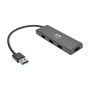 Tripp Lite U360-004-SLIM hub de interface USB 3.2 Gen 1 (3.1 Gen 1) Type-A 5000 Mbit s Preto