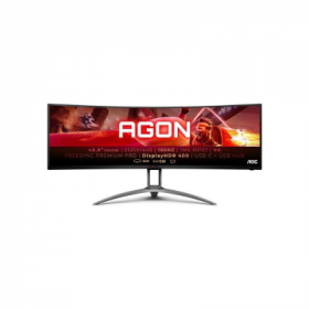 Monitor Gaming Ultrapanorámico Curvo AOC Agon AG493UCX2 48.8″ Dual QHD 1ms 165Hz VA Multimédia Preto