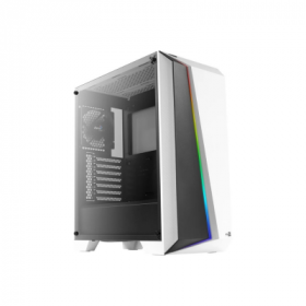 Caixa Gaming ATX Aerocool Cylon Pro Lateral em Vidro Temperado RGB Branco