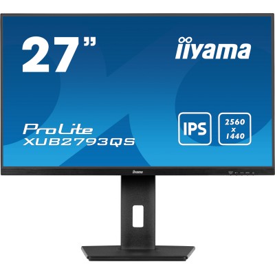 iiyama ProLite XUB2793QS-B7 monitor de ecrã 68,6 cm (27") 2560 x 1440 pixels Quad HD LED Preto