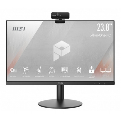 Computador AIO MSI Pro AP241Z-005EU AMD Ryzen 5 8Gb 512Gb  W11H 24" Webcam Preto
