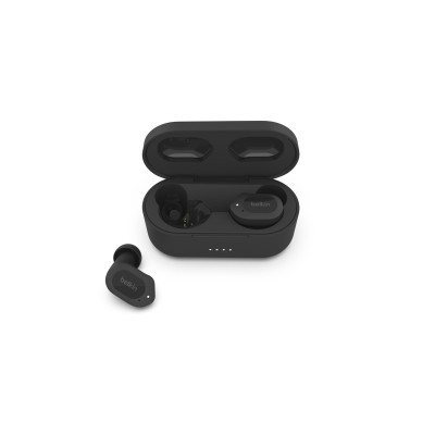 Belkin SoundForm Play - Auscultadores sem fios com microfonoe - intra-auricular - bluetooth - cancelamento de ruído activo - me