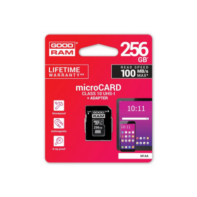 Micro Sd Goodram 256Gb Class 10 UHS + Adaptador