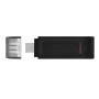 Kingston Technology DataTraveler 70 unidade de memória USB 128 GB USB Type-C 3.2 Gen 1 (3.1 Gen 1) Preto