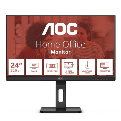 AOC E3 24E3QAF LED display 60,5 cm (23.8") 1920 x 1080 pixels Full HD LCD Preto