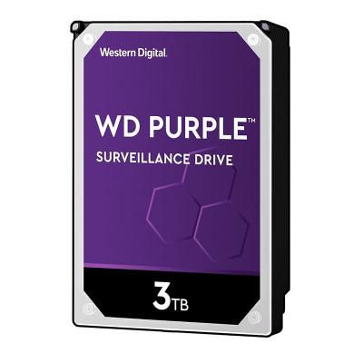 Disco Duro Western Digital WD Purple Surveillance 3TB  3.5"  SATA III  64MB