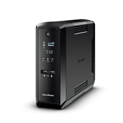 UPS CYBERPOWER 1500A/900W, ACTIVE PFC, C/LCD,RJ45, 6 (3+3) OUT