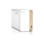 QNAP TS-262 NAS Tower Intel® Celeron® N4505 4 GB 0 TB QNAP QTS Dourado, Branco