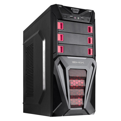 Caixa Atx Gaming 2Hix Chief - Black/Red S/Fonte