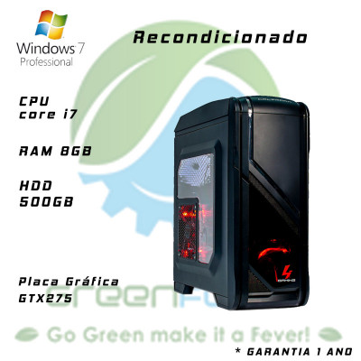 Desktop I7-975 3330Mhz 8Gb 500Gb Dvdrw Gtx275 896Mb 650W Modelar