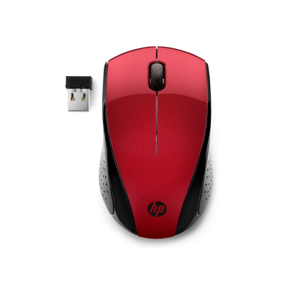 Rato Wireless HP 220 até 1600 DPI Vermelho