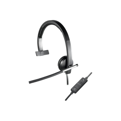 Auscultadores Logitech H650e com Microfone Preto