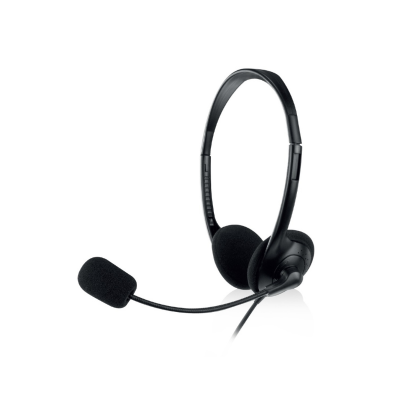 Auscultadores Ewent Com Microfone e Comando USB Preto