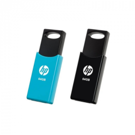 Pen Drive HP Twin 2x 64Gb Usb 2.0 Preto e Azul