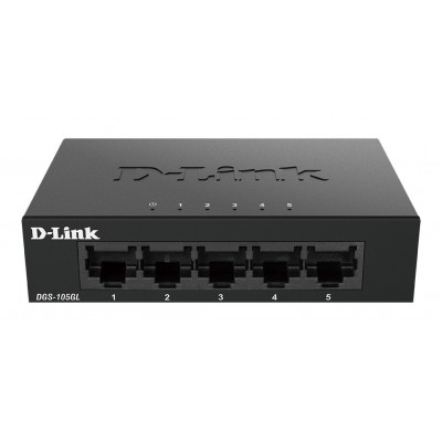 D-Link DGS-105GL E switch de rede Não-gerido Gigabit Ethernet (10 100 1000) Preto