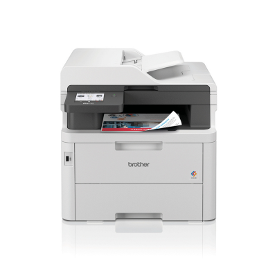 Impressora Multifunções Color Laser Brother MFC-L3760CDW Led WiFi Duplex Fax 26ppm Branca