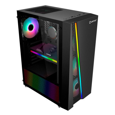 Caixa Gaming Atx Glayze RGB*1  Preta
