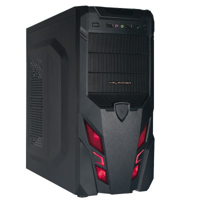 Caixa Halfmman Gaming Atx - Roba - Black/Red