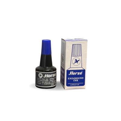 Tinta para carimbo 30ml azul Horse