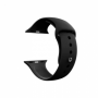 Silicon Straps Black para Smartwatch 42mm até 49mm