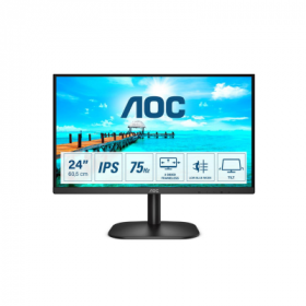 Monitor AOC 23.8″ Full Hd 24B2XD IPS 75Hz Preto